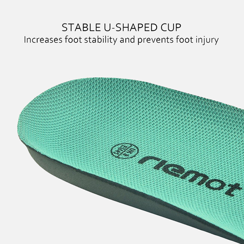 riemot Women's Orthotic Sport Insoles Mint Green Full Length Inner Soles with Arch Support - Knixmax