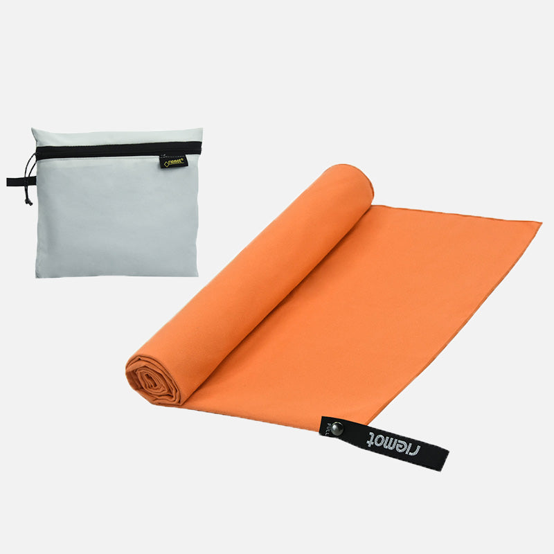 riemot Microfibre Orange Towel Lightweight Quick Drying Absorbent For Travel Camping Backpacking Sports Fitness - Knixmax