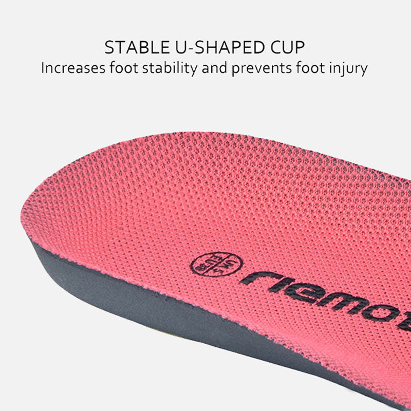 riemot Women's Orthotic Sport Insoles Pink Full Length Inner Soles with Arch Support - Knixmax